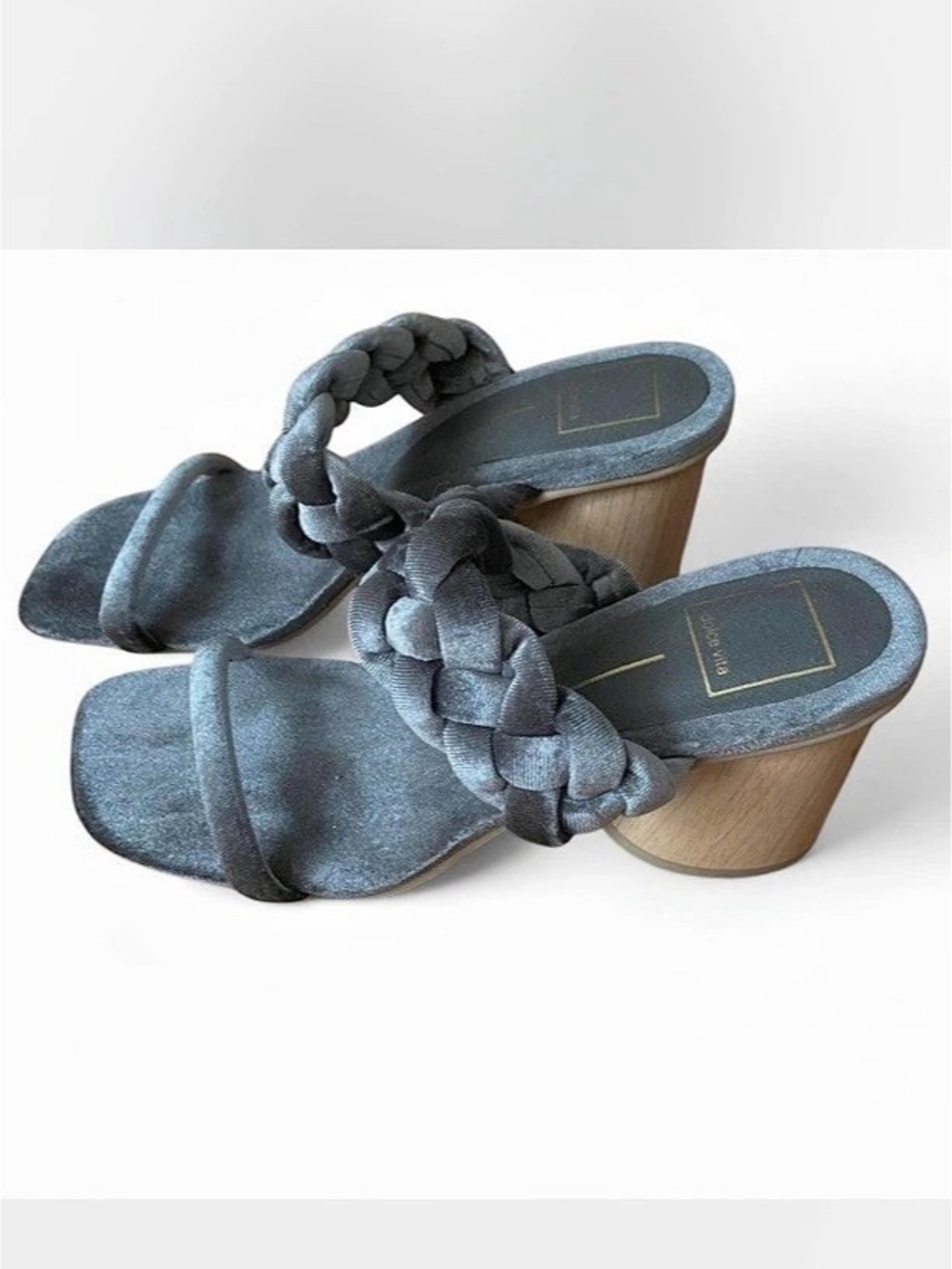 Dolce Vita Paily Braided Slide Sandal Gray US 8.5